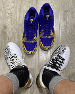 Nike Zoom Kobe 5 Big Stage 黑白金鴛鴦大舞台 限量籃球鞋 photo review