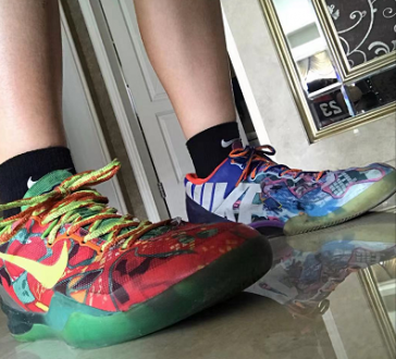 Nike Kobe 8 System Premium What The Kobe 實戰籃球鞋 橙藍鴛鴦 photo review