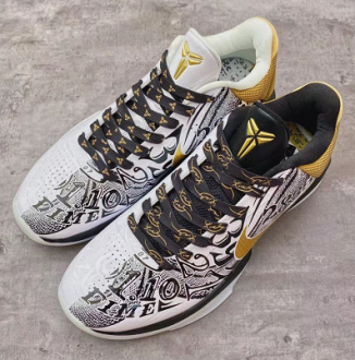 Nike Zoom Kobe 5 Big Stage 黑白金鴛鴦大舞台 限量籃球鞋 photo review