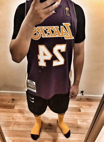 Mitchell & Ness 球衣AU 球員版2008-09總冠軍 湖人隊科比客場24號 紫色 photo review